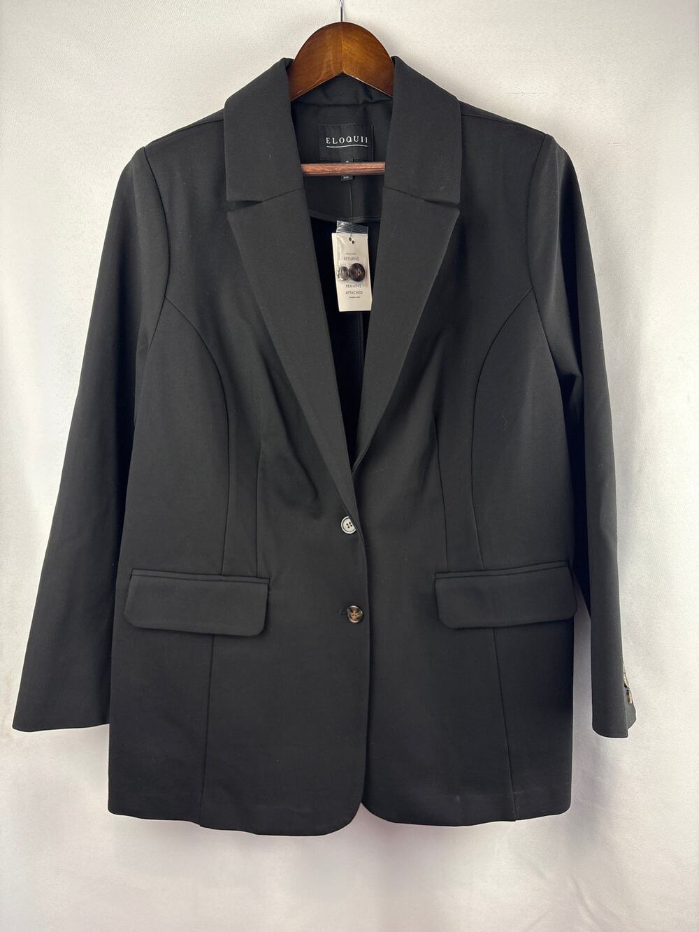 Women’s Eloquii Size 16 Black Oversized Blazer
